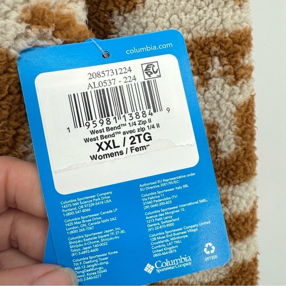 Columbia Women's West Bend 1/4 Zip Il Half Zip Fleece Pullover Jacket Size XXL - Picture 8 of 12